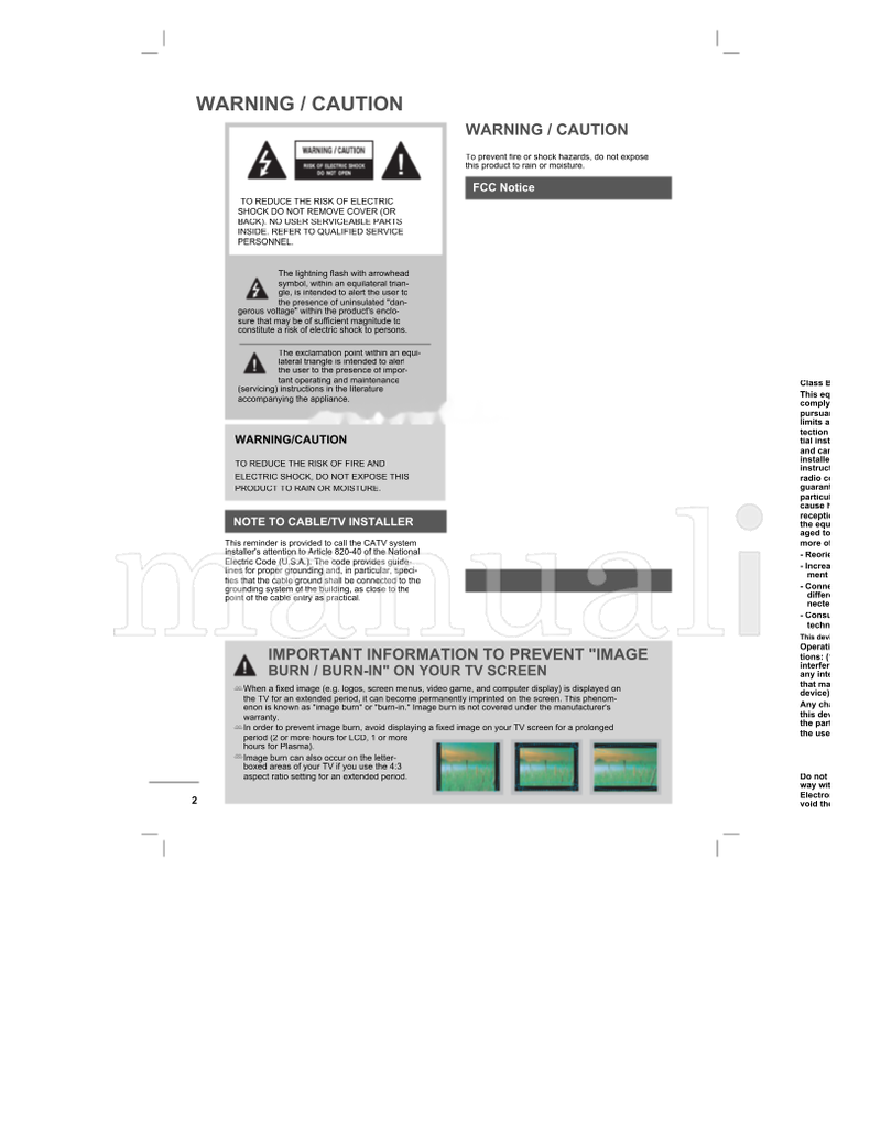 LG MFL62882705 (41 pages) TV Operating Manual