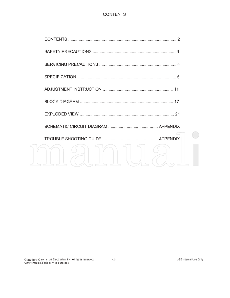 LG 32LF56 Z Series (80 pages) TV Service Manual