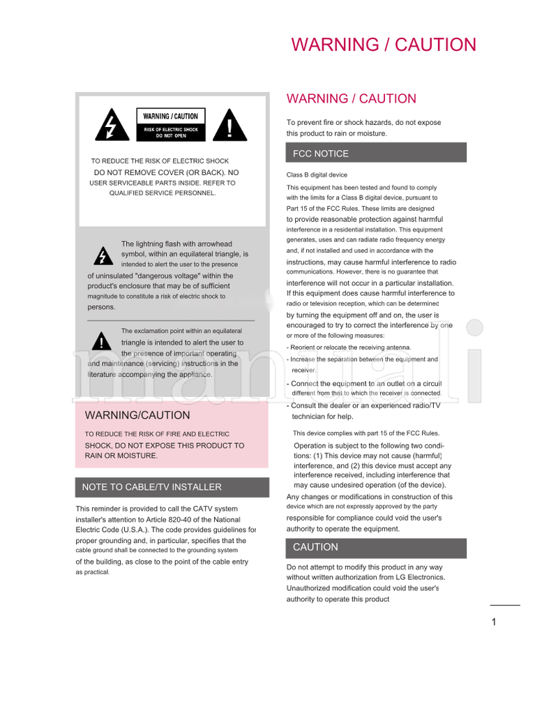 LG 32LH240H (156 pages) TV Operating Manual