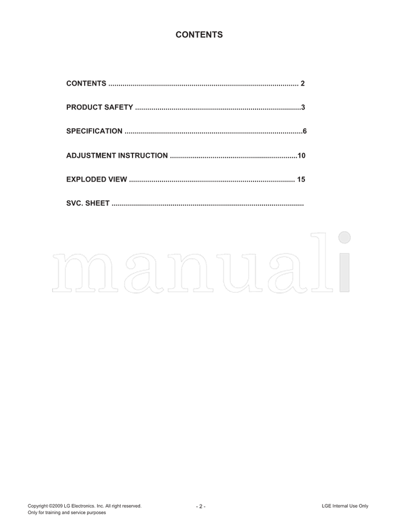 LG LD91A 32LH3000 MFL50326805 32LH3000-ZA 3010-ZB 3020-ZD (75 pages) TV Service Manual