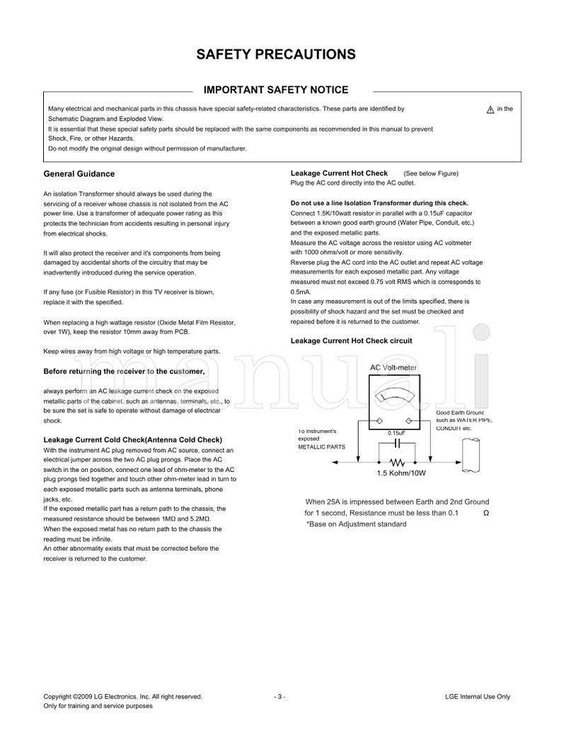 LG LD91A 32LH3000 MFL50326805 32LH3000-ZA 3010-ZB 3020-ZD (75 pages) TV Service Manual