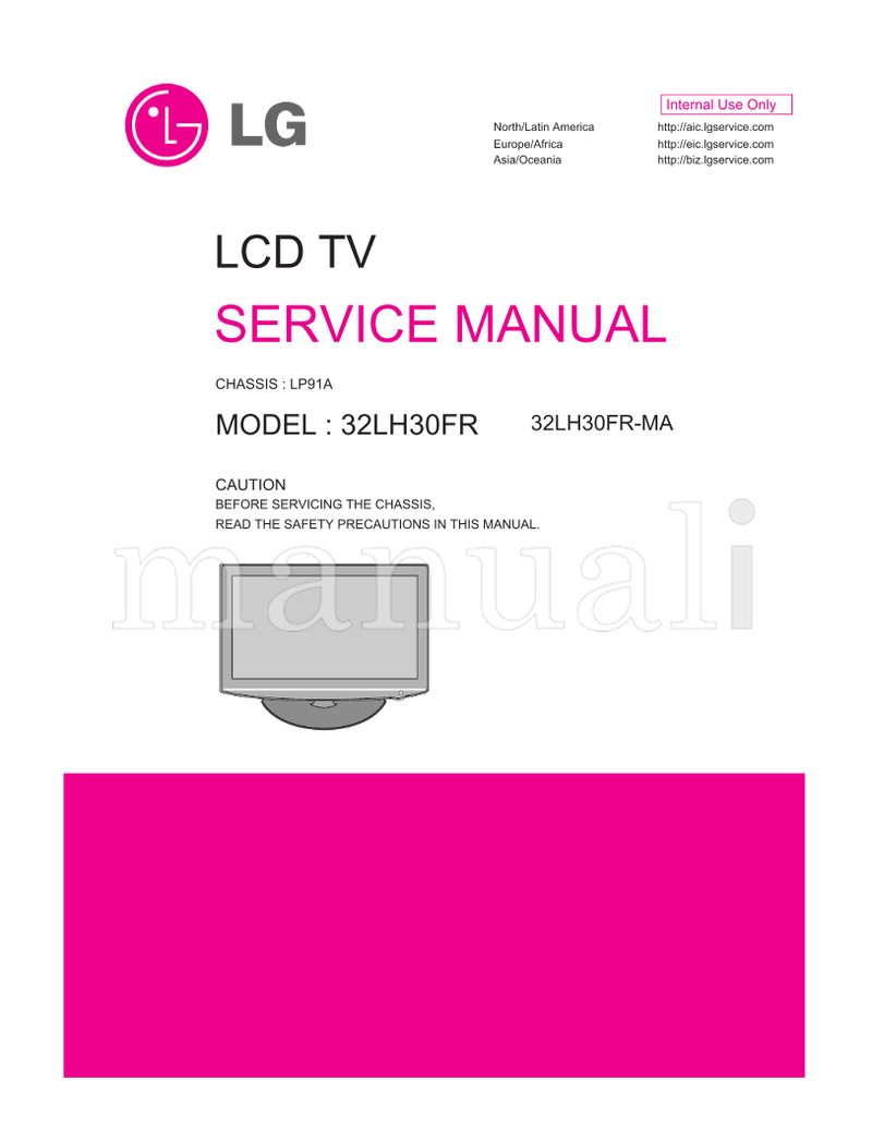 LG LP91A 32LH30FR 32LH30FR-MA (30 pages) TV Service Manual