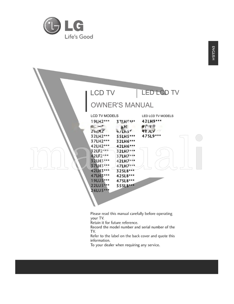 LG 32LH7 Series (144 pages) TV Operating Manual