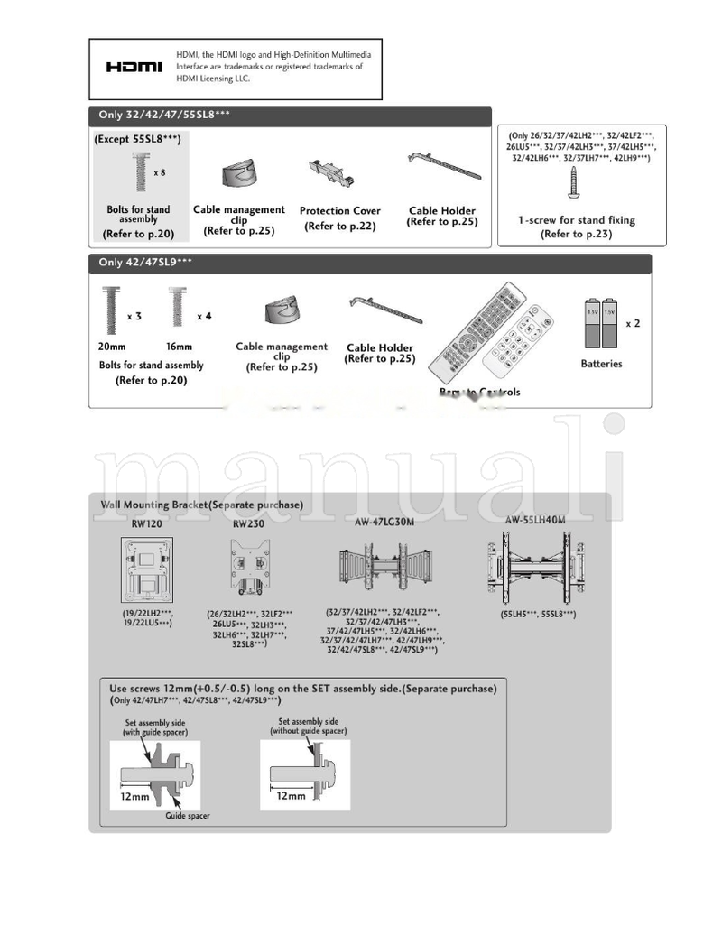 LG 32LH7 Series (144 pages) TV Operating Manual