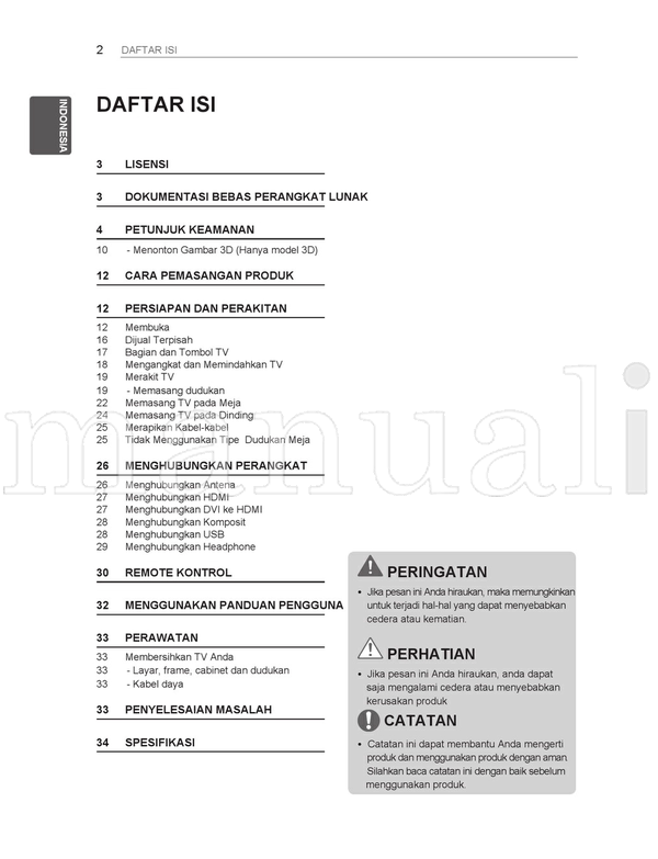 LG 22CS47** 22CS46** 26CS47** 26CS46** 32CS47** 32CS46** (78 pages) TV Operating Manual