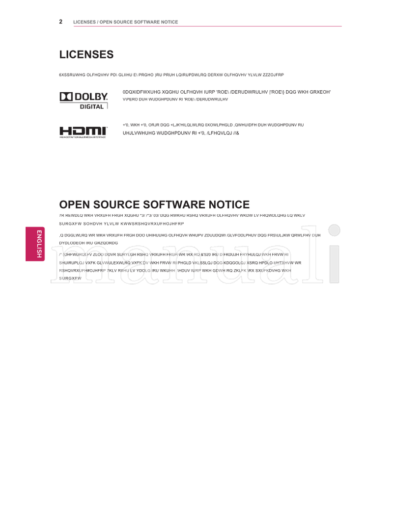 LG 26CS460 32CS560 32CS460 37CS560 42CS530 42CS560 32LS3400 (68 pages) TV Operating Manual