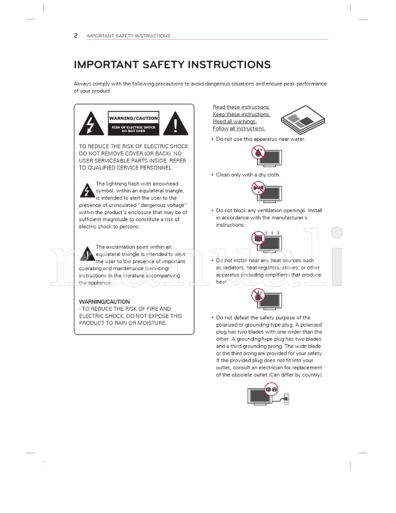 LG 32LS3400 22LS3500 42LS3400 26LS3500 32LS3500 22LS3510 (80 pages) TV Operating Manual