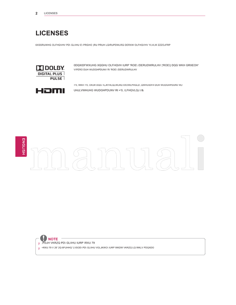 LG 32LS350 (96 pages) TV Operating Manual