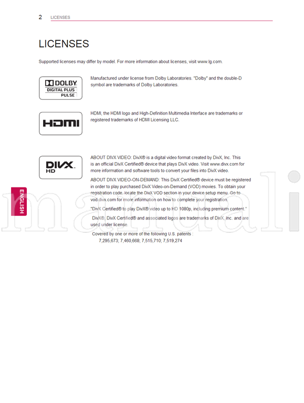 LG 32LV355T (140 pages) TV Operating Manual