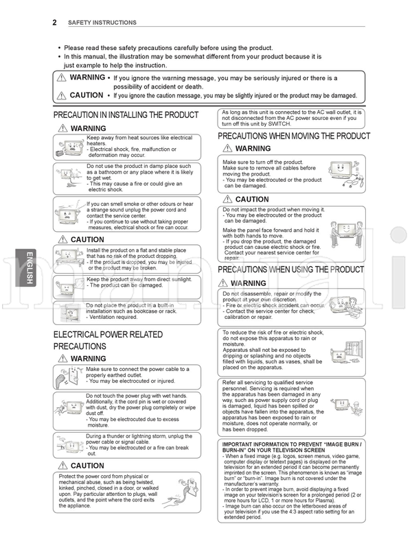 LG 32LW4500 (33 pages) TV Operating Manual