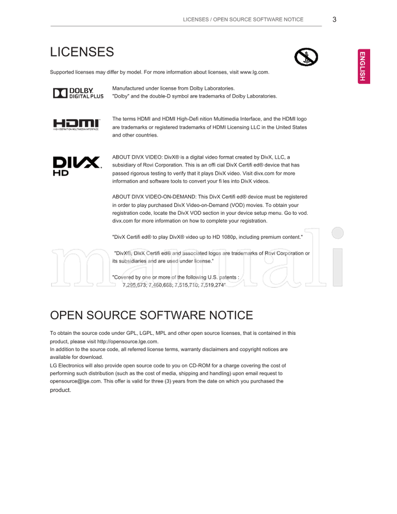 LG LY33** LY34** LY54** LY31** (39 pages) TV Operating Manual