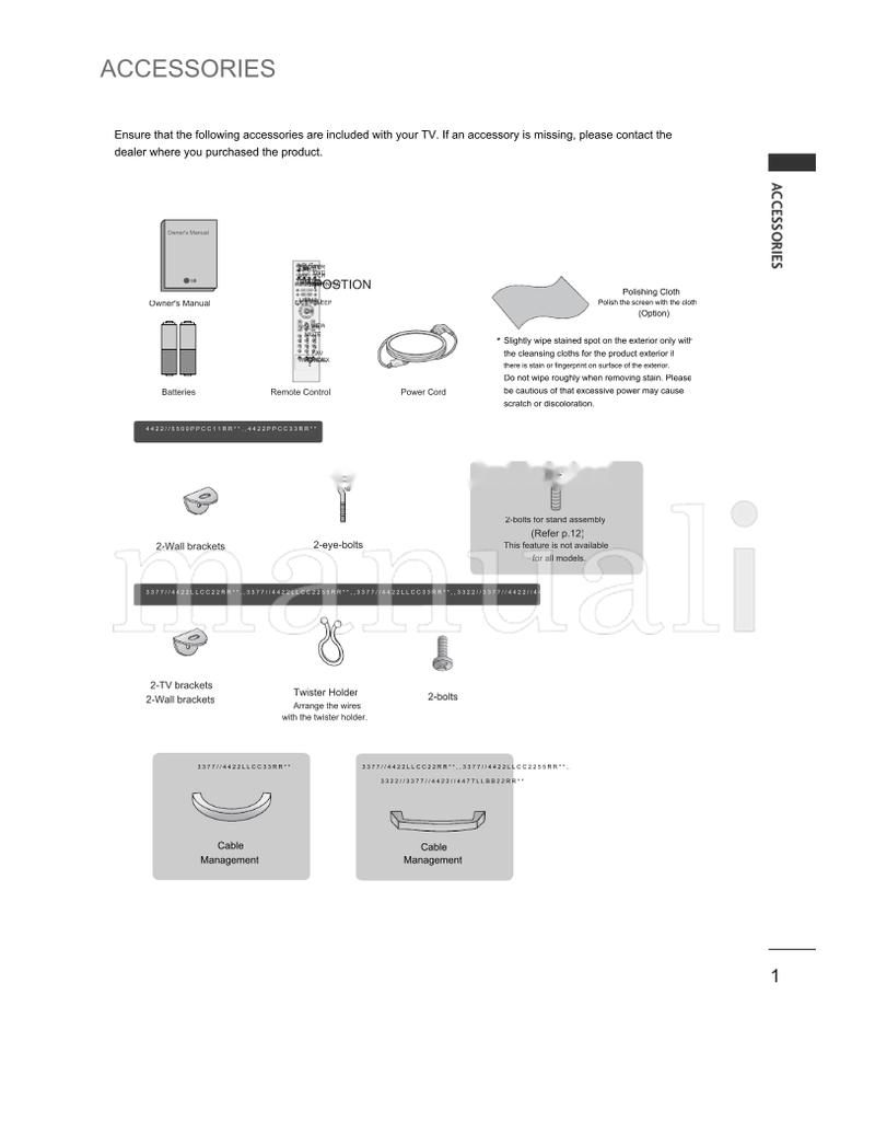 LG 37LC2R Series (89 pages) TV Operating Manual