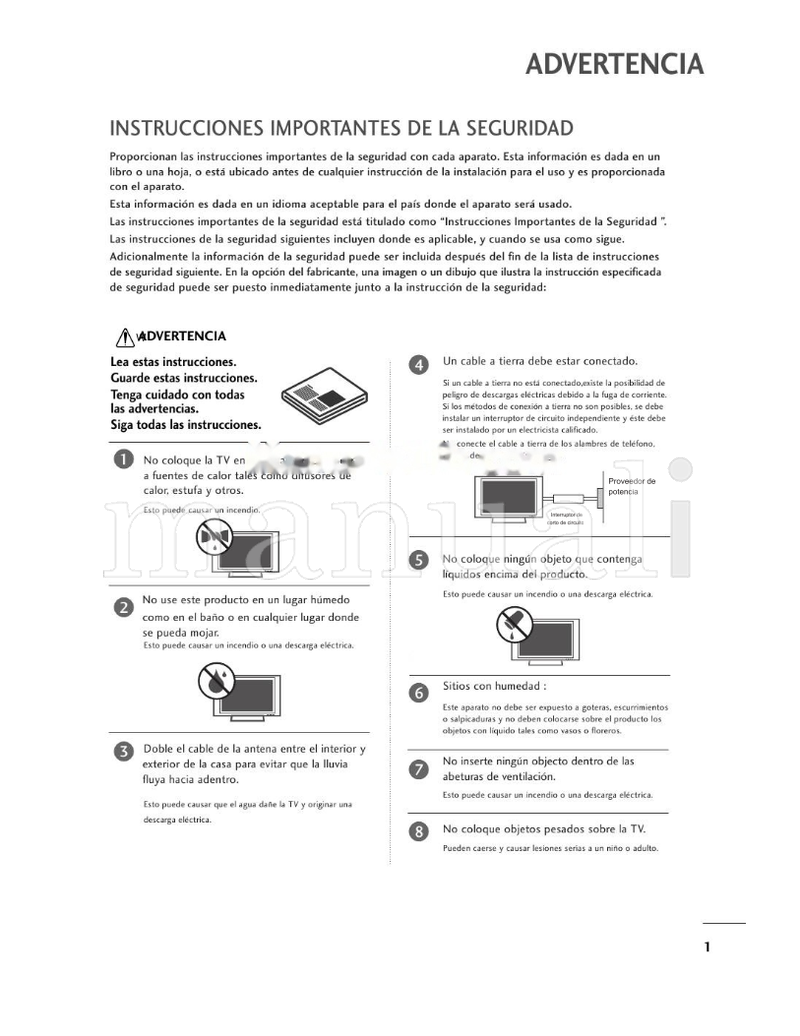 LG 37LC7D 37 LCD De Usuario (100 pages) TV Operating Manual