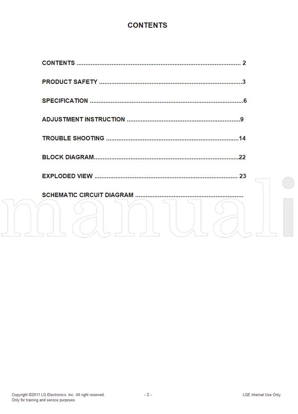 LG LD01M 37LK450 MFL67002113 450U-ZH 37LK451-ZG (41 pages) TV Service Manual