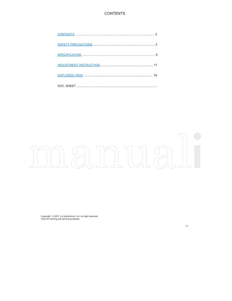 LG LJ01U 37LV3500 MFL62886936 37LV3500-SA (52 pages) TV Service Manual
