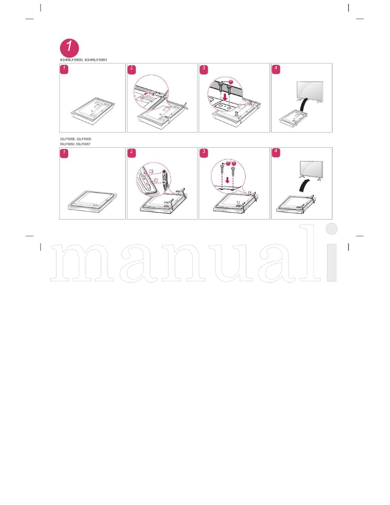 LG 32LF595B 32LF595D 49LF5900 55LF5950 55LF595T 49LF590T (25 pages) TV Operating Manual