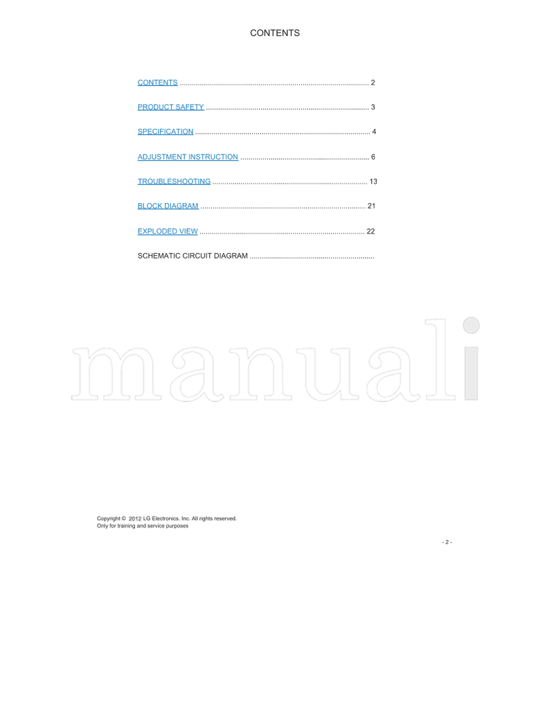 LG LA1EZ 42CQ610H 42CQ610H-UA (39 pages) TV Service Manual