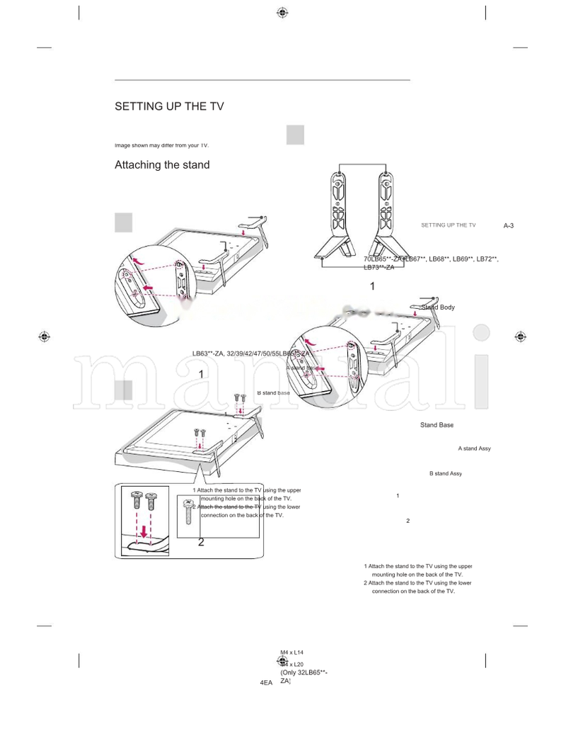 LG LB63** LB69** LB87** LB65** LB72** LB67** LB73** LB68** (100 pages) TV Operating Manual
