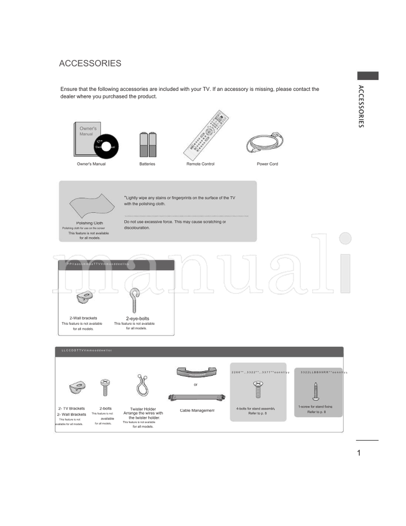 LG 42LC4R Series (88 pages) TV Operating Manual