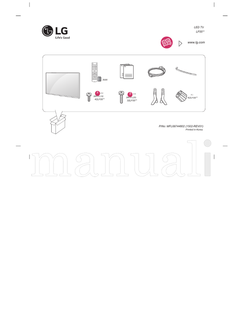 LG LF55** 42LF55** 32LF55** MFL68744802 (44 pages) TV Operating Manual