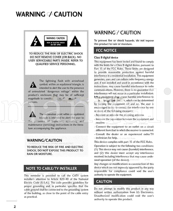 LG 26LH210C 26LH200C 42LH300C 32LH210C 32LH200C 47LH300C (130 pages) TV Operating Manual