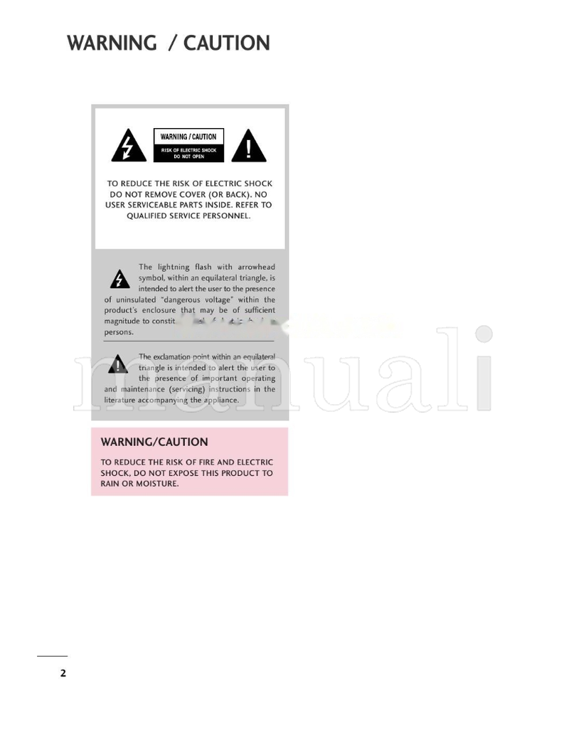 LG 42LH20RMA (124 pages) TV Operating Manual