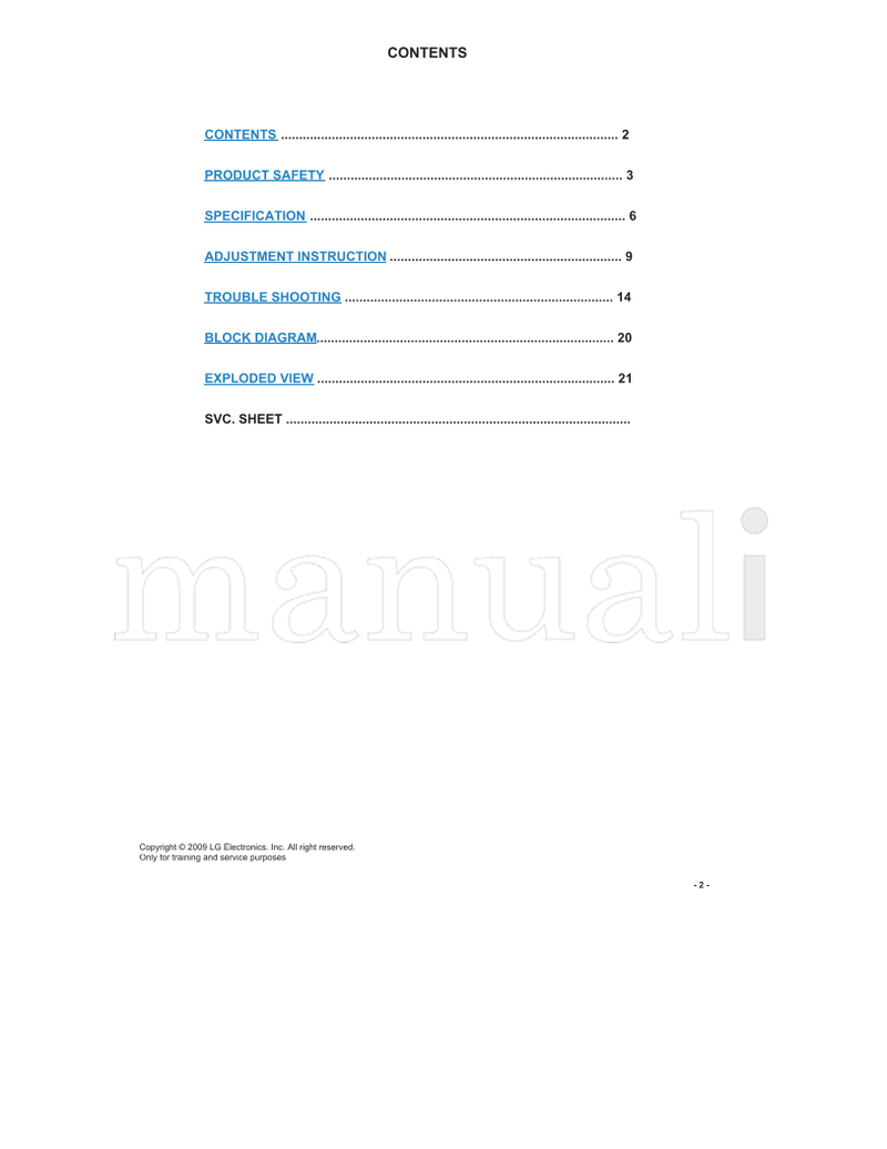 LG LA92A 42LH30 42LH30-UA (31 pages) TV Service Manual