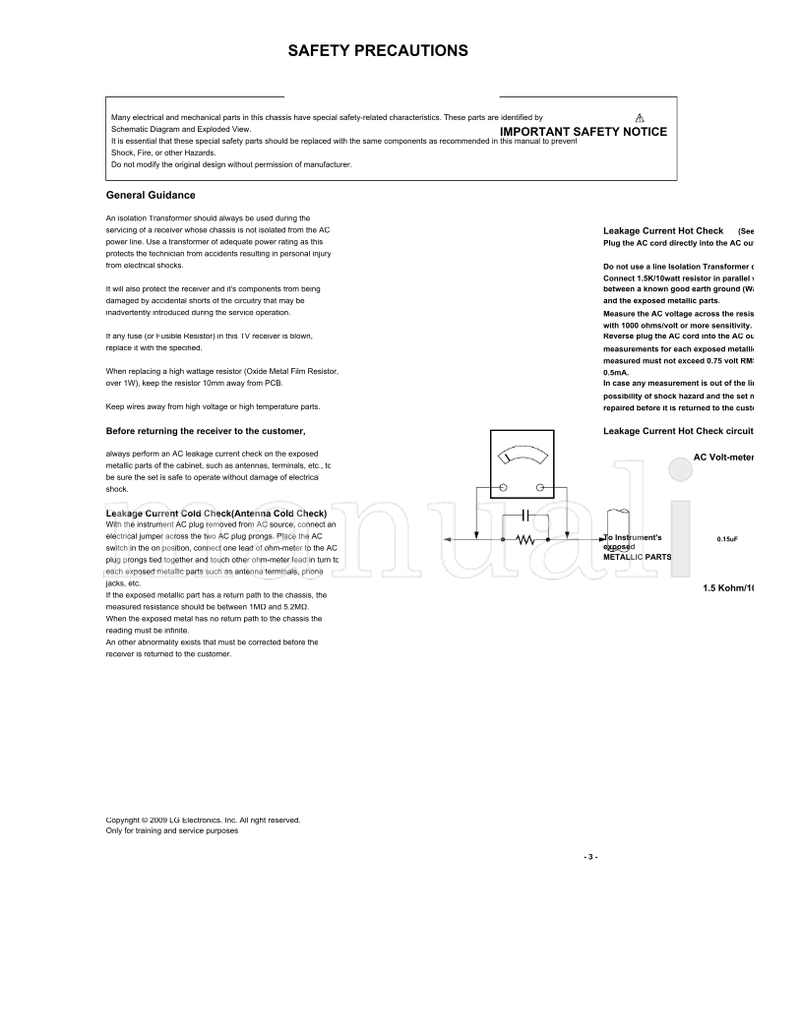 LG LA92A 42LH30 42LH30-UA (31 pages) TV Service Manual