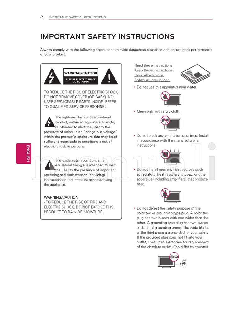 LG 32LS3400 32LS3450 32LS3410 42LS3450 42LS3400 22LS3500 (72 pages) TV Operating Manual