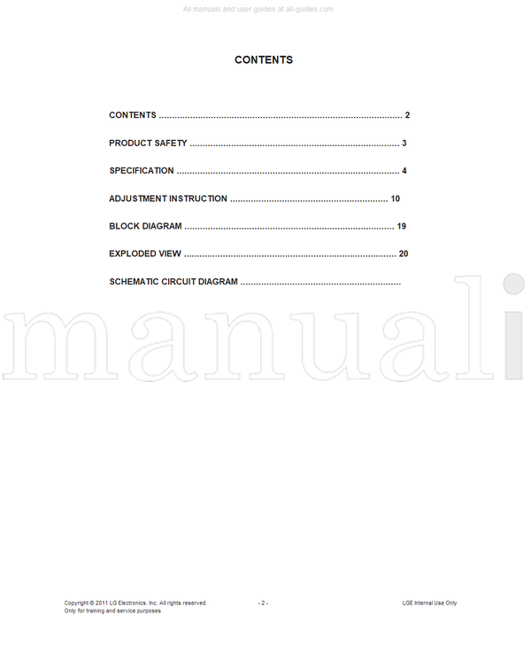 LG LD12C 42LW650G 42LW659S MFL67002306 42LW659S-ZC (68 pages) TV Service Manual
