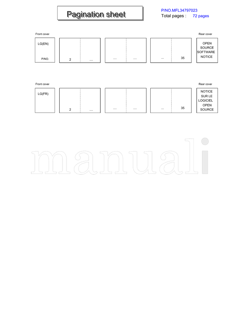 LG 32LB9D-UJ 60PB4DA-UA 185mm 32LB9D 60PB4DA MFL34797023 (74 pages) TV Operating Manual