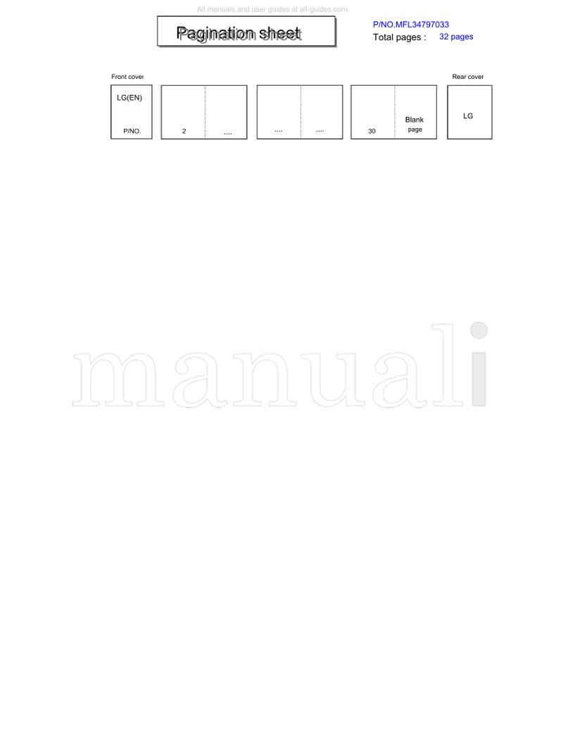 LG MFL34797033 (34 pages) TV Operating Manual