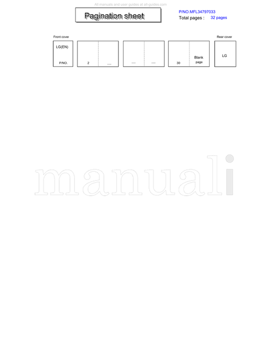 LG MFL34797033 (34 pages) TV Operating Manual