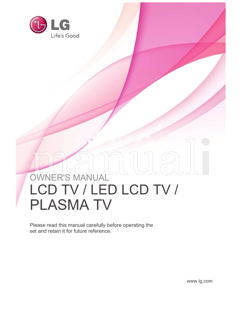 LG 42PT25 (134 pages) TV Operating Manual