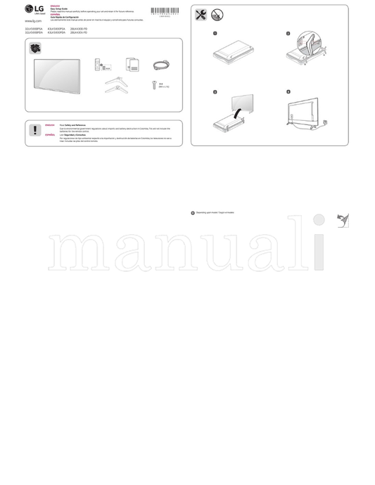 LG 32LK500BPSA 43LK5000PSA 28LK430B-PD 32LK500BPDA 43LK5000PDA (23 pages) TV Operating Manual