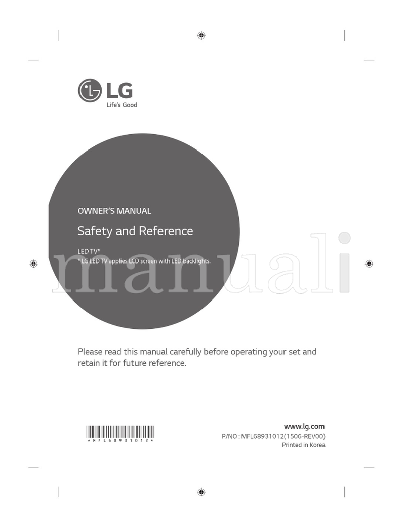 LG *MFL68931012* (104 pages) TV Operating Manual