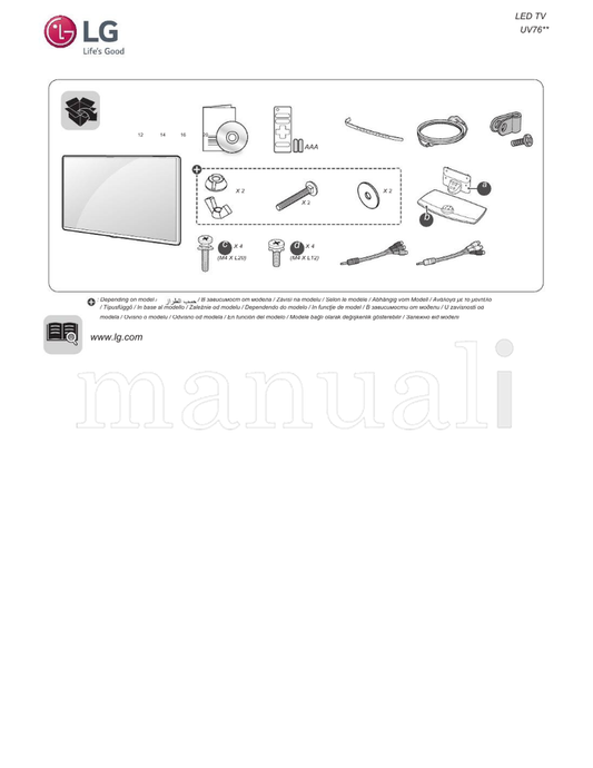 LG UV76** (41 pages) TV Operating Manual