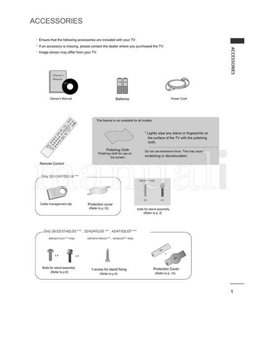 LG 4750FD (116 pages) TV Operating Manual
