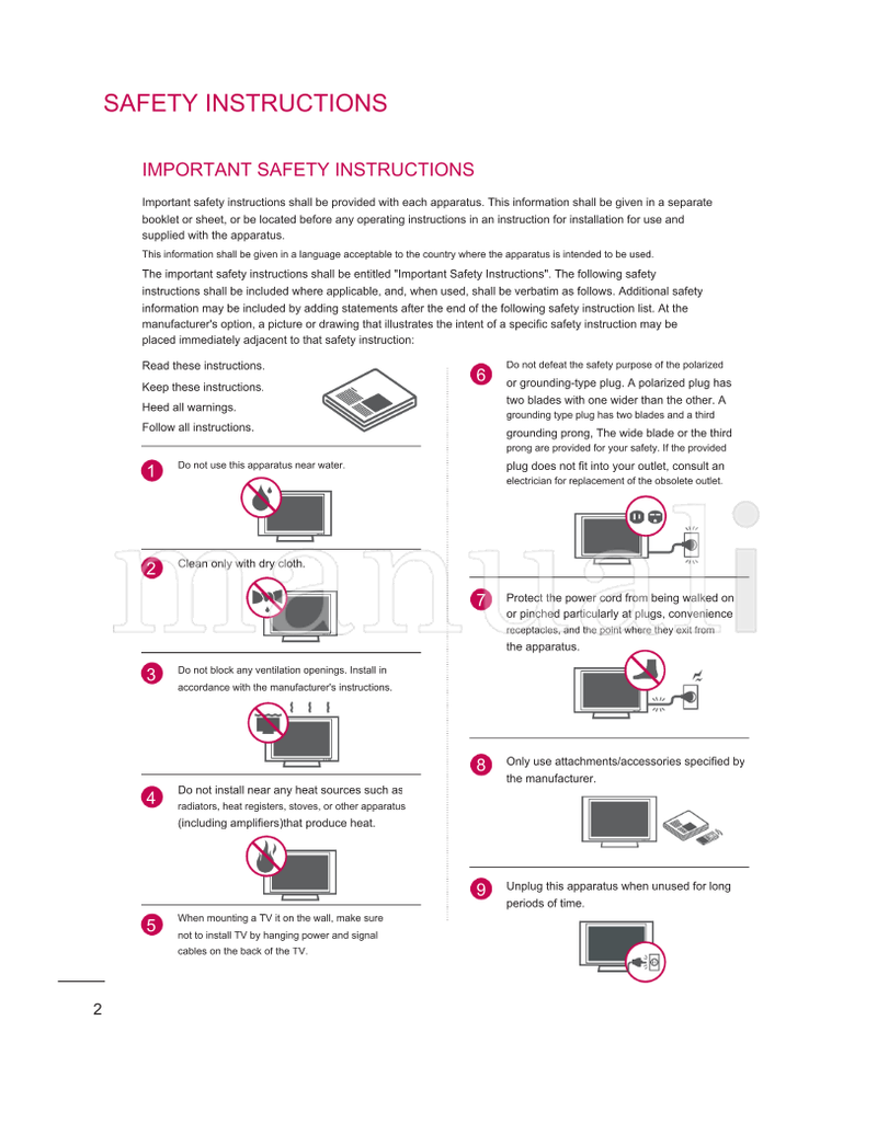 LG 26LG30 32LG30 37LG30 42LG30 32LG60 37LG60 42LG60 47LG60 (83 pages) TV Operating Manual