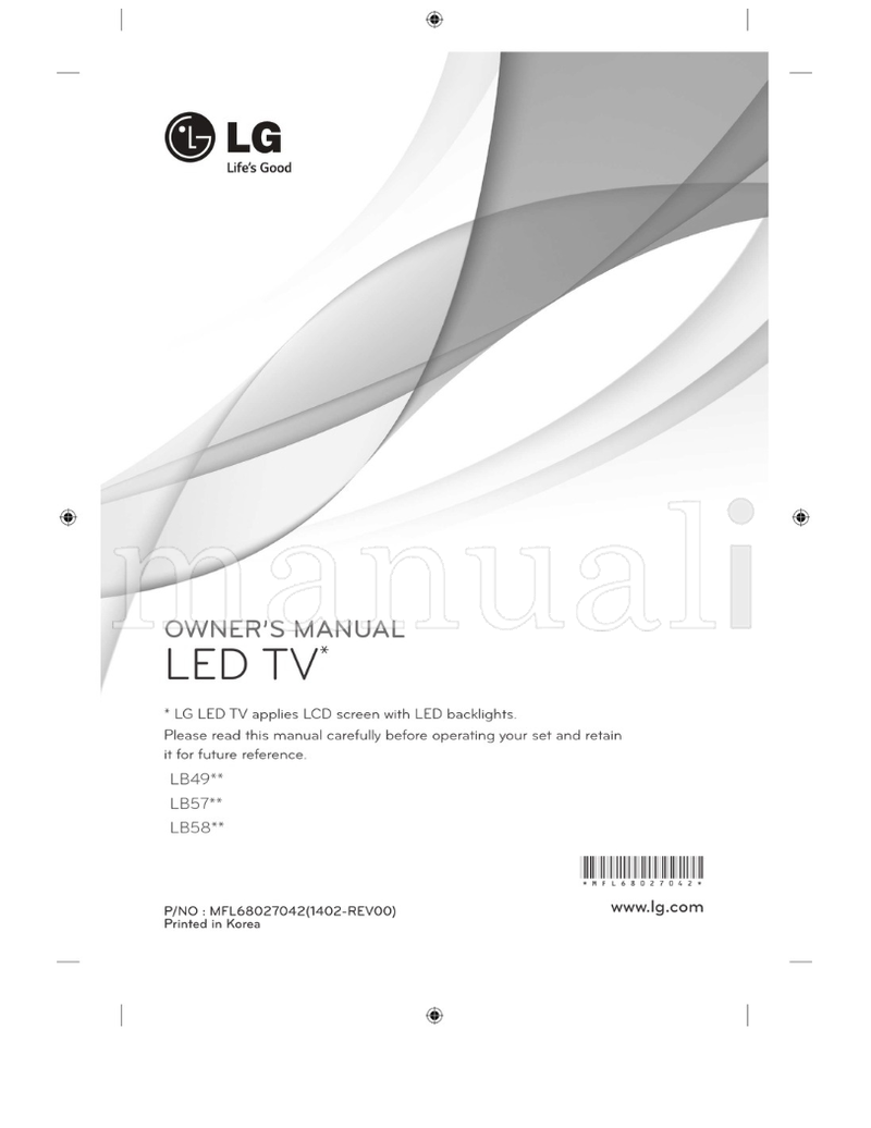 LG LB49** LB57** LB58** *MFL68027042* (236 pages) TV Operating Manual