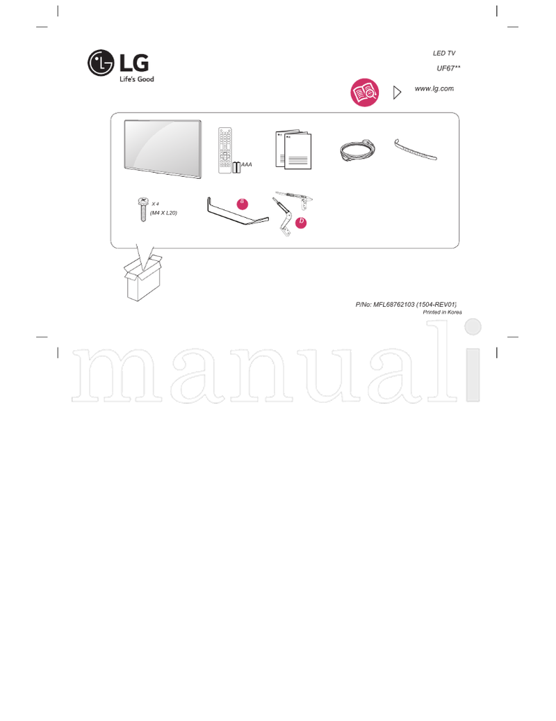 LG UF67** MFL68762103 (47 pages) TV Operating Manual