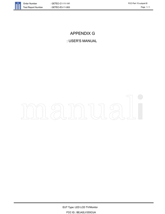 LG 50PW340-UB (72 pages) TV Operating Manual