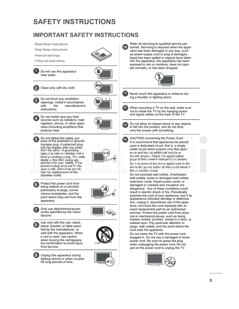 LG 820-40 (39 pages) TV Operating Manual