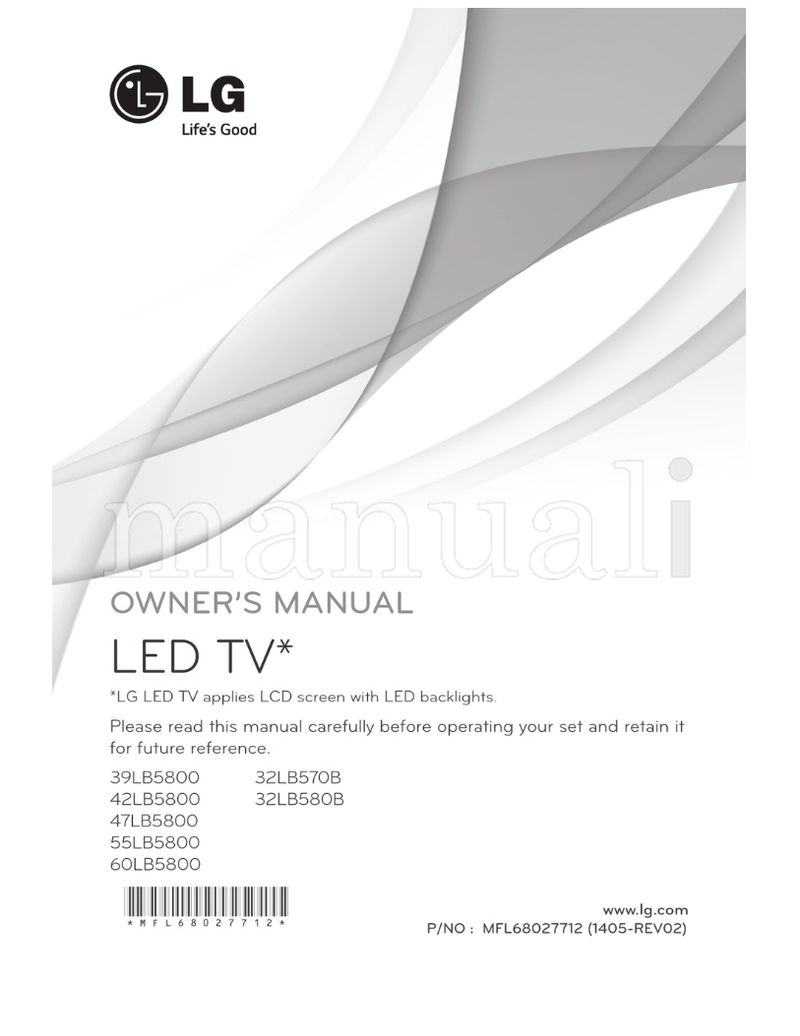 LG 39LB5800 42LB5800 47LB5800 55LB5800 60LB5800 *MFL68027712* (37 pages) TV Operating Manual