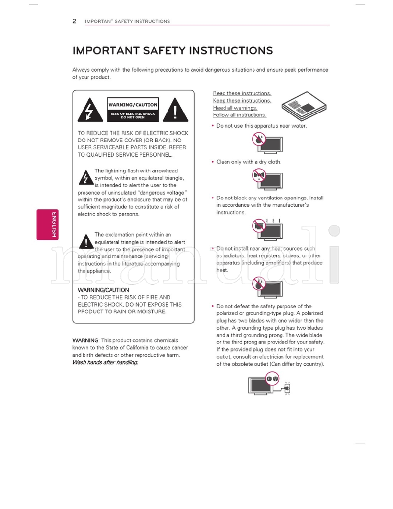 LG 32LS3400 22LS3500 42LS3400 26LS3500 32LS3410 32LS3500 (48 pages) TV Operating Manual