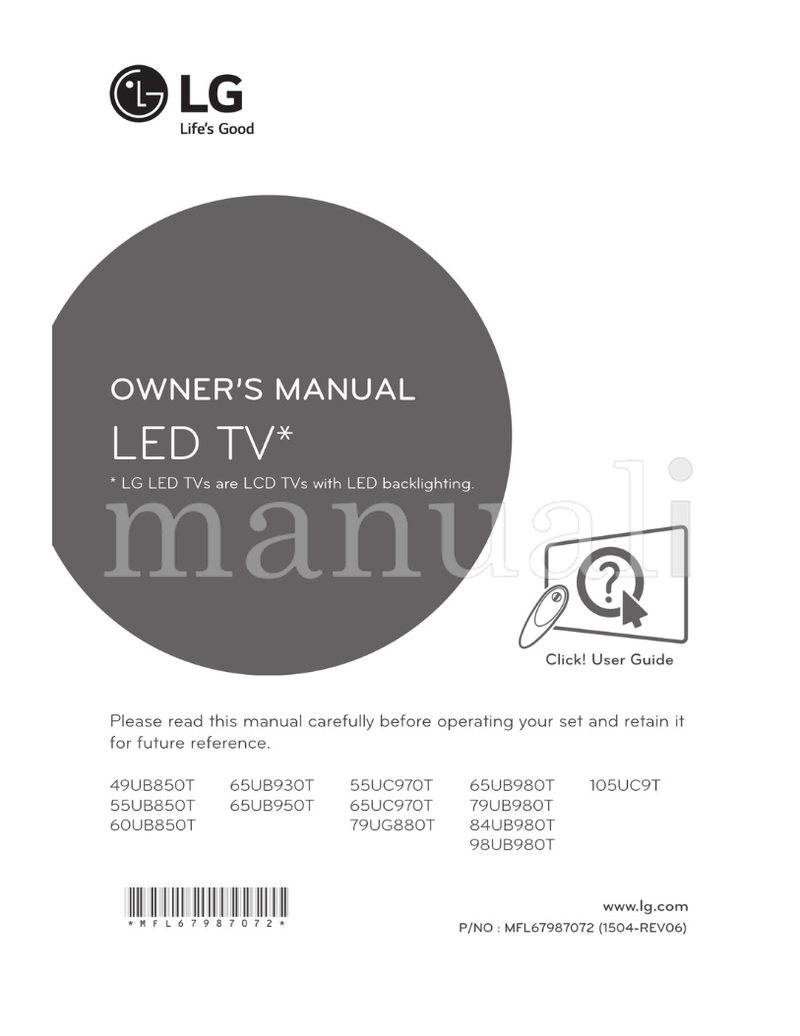 LG 49UB850T 65UB930T 55UB850T 65UB950T 60UB850T *MFL67987072* (96 pages) TV Operating Manual