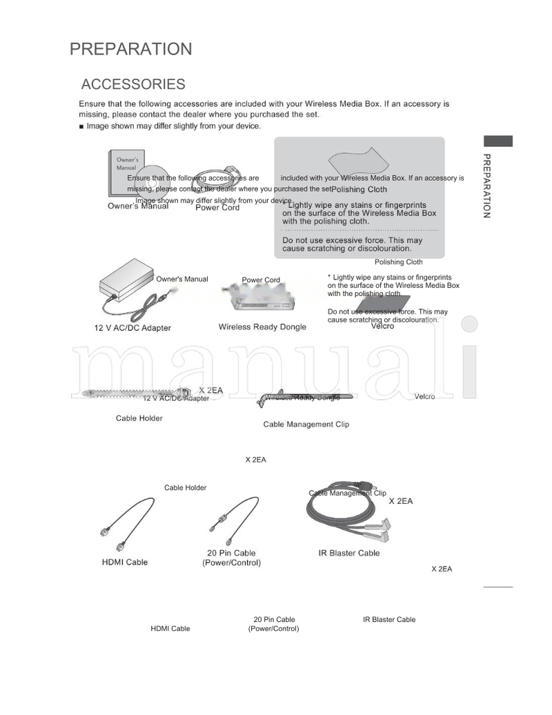 LG ANWL100 (40 pages) TV Operating Manual
