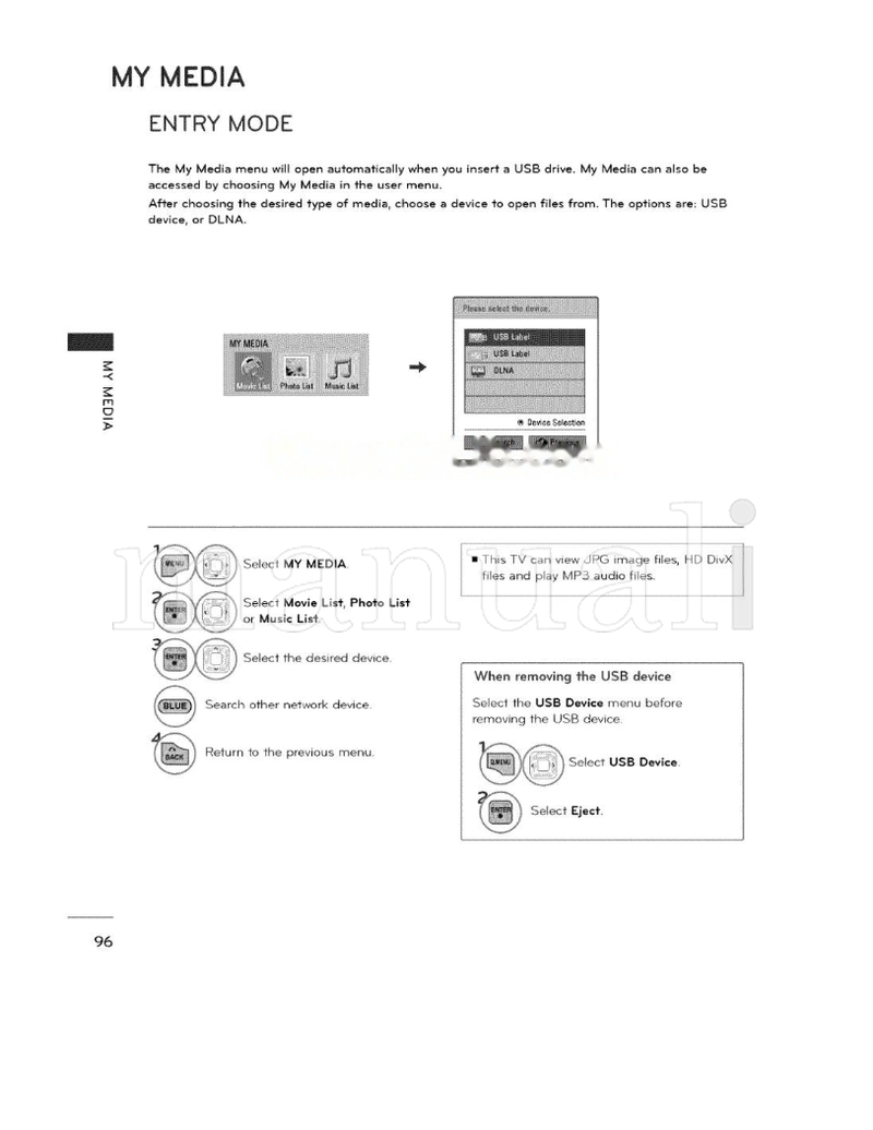 LG Entry Mode 47LD650 (111 pages) TV Operating Manual