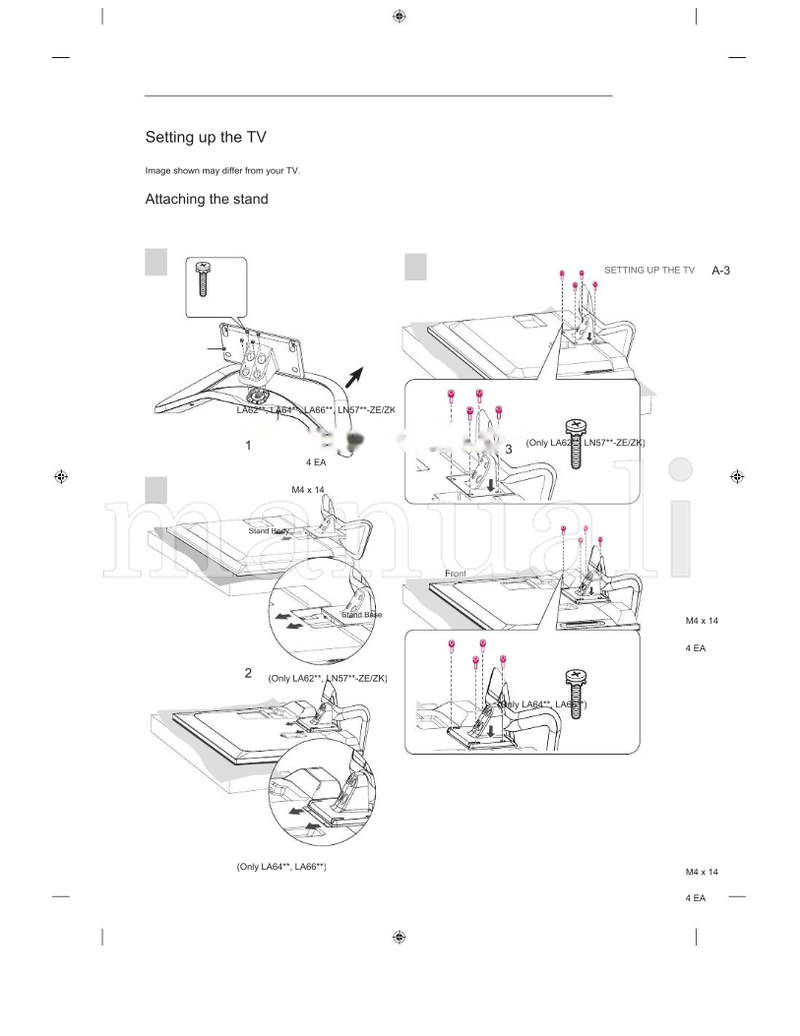 LG LA62** LN57** LA64** LA66** LA69** LA74** (100 pages) TV Operating Manual