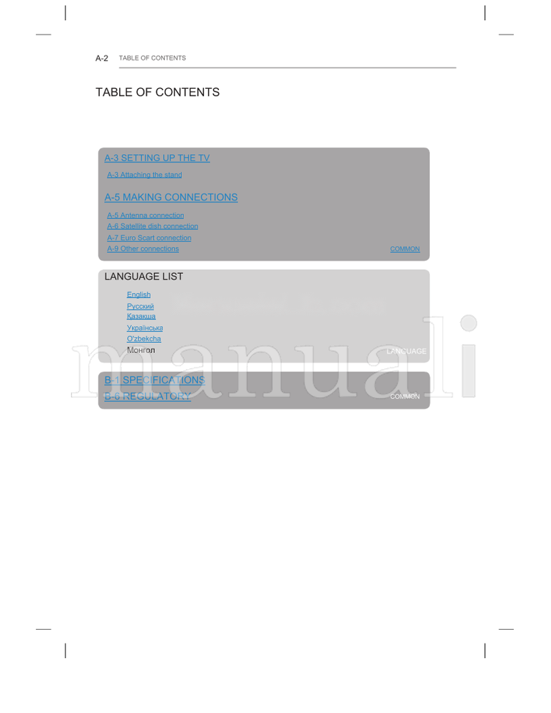 LG LB55** LB56** LB62** *MFL68003803* MFL68003803 (270 pages) TV Operating Manual